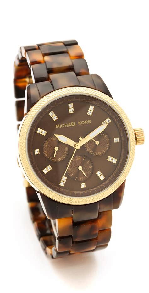 michael kors tortoise watch women& 39|mk4284 women's watch.